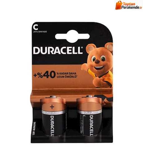 Duracell C Orta Pil 2li